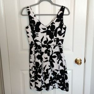 White House Black Market Floral A-Line Dress